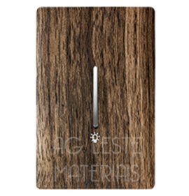 Conjunto Interruptor Pulsador Minuteria 4X2 - Novara Especiais Carvalho